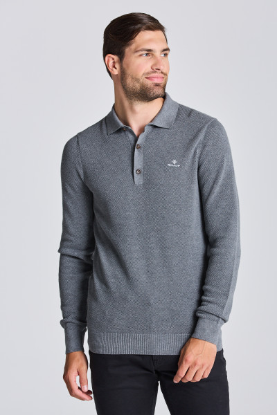 SVETR GANT D1. COTTON PIQUE POLO - Fotografie č. 1