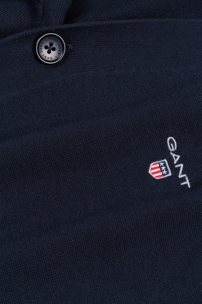 GANT Classic Cotton Cardigan, crème, M
