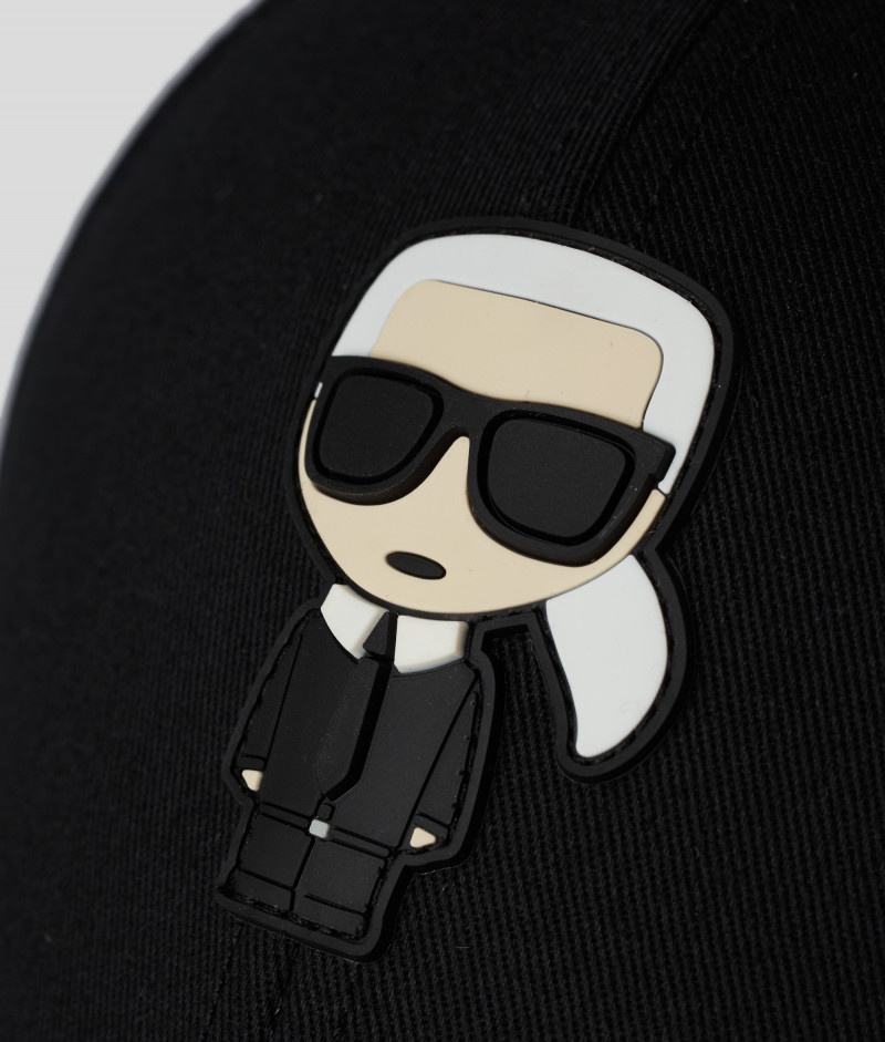 thumbnail image 2 of Karl Lagerfeld K/IKONIK Cap - Black Canvas, Unisex Adjustable, MSRP $85 2 of 6