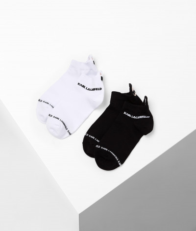 PONOŽKY KARL LAGERFELD K/IKONIK EMBROIDERY SOCKS - Fotografia č. 1