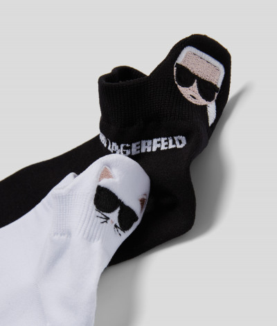 PONOŽKY KARL LAGERFELD K/IKONIK EMBROIDERY SOCKS - Fotografia č. 2
