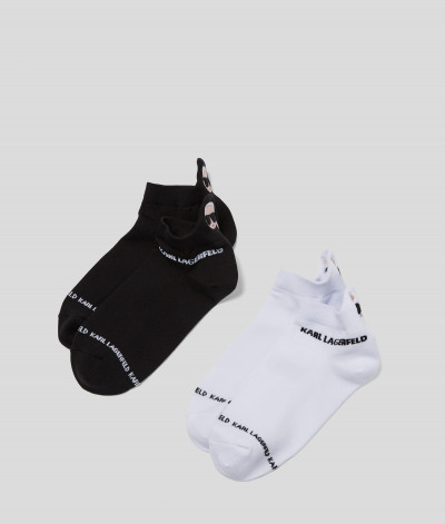 PONOŽKY KARL LAGERFELD K/IKONIK EMBROIDERY SOCKS - Fotografia č. 3