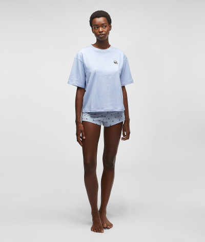 PYŽAMO - SET KARL LAGERFELD IKONIK LOGO SHORT & TEE SET - Fotografie č. 1