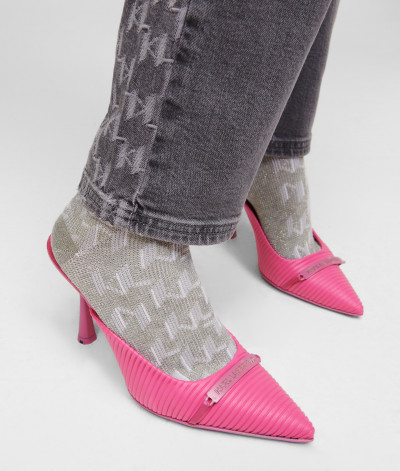 ZOKNI KARL LAGERFELD K/IKONIK CC MONOGRAM SOCK SET - Kép 6