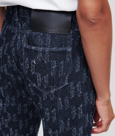 DŽÍNY KARL LAGERFELD KL PUNCHED GF DENIM PANTS - Fotografie č. 5