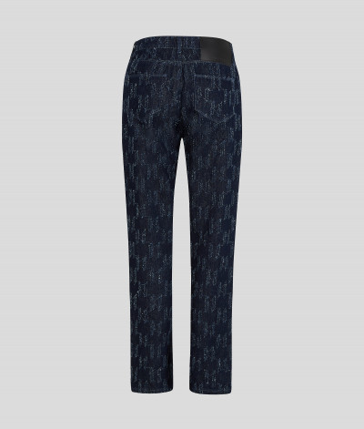DŽÍNY KARL LAGERFELD KL PUNCHED GF DENIM PANTS - Fotografie č. 9