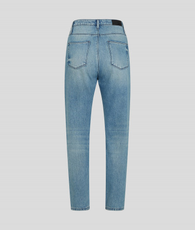 FARMER KARL LAGERFELD RHINESTONE SPLASH DENIM PANTS - Kép 9