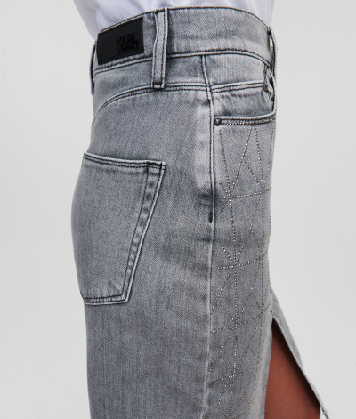 SUKŇA KARL LAGERFELD K/SPARKLE DENIM SKIRT - Fotografia č. 5