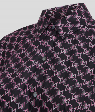 RUHA KARL LAGERFELD MONOGRAM PRINTED POPLIN DRESS - Kép 6