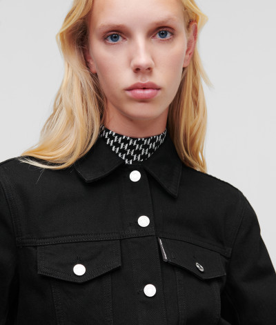 BUNDA KARL LAGERFELD IKONIK DENIM JACKET - Fotografie č. 5