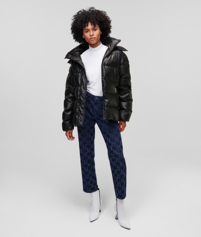 BUNDA KARL LAGERFELD UNISEX FAUX LEATHER DOWN JKT - Fotografie č. 5