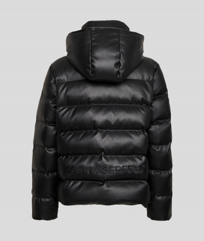 BUNDA KARL LAGERFELD UNISEX FAUX LEATHER DOWN JKT - Fotografie č. 2