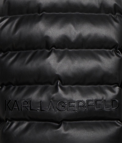 BUNDA KARL LAGERFELD UNISEX FAUX LEATHER DOWN JKT - Fotografie č. 8