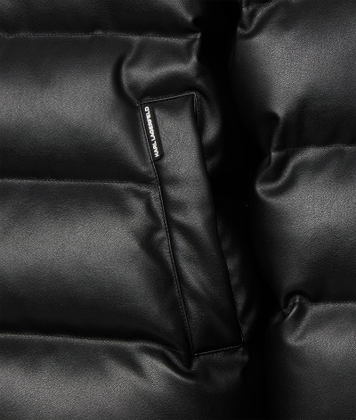 BUNDA KARL LAGERFELD UNISEX FAUX LEATHER DOWN JKT - Fotografie č. 9