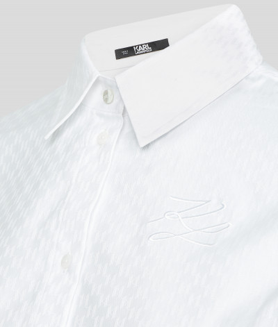 KOŠILE KARL LAGERFELD JACQUARD MONOGRAM SHIRT - Fotografie č. 6