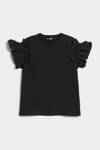 TRIČKO KARL LAGERFELD TAFFATA MIX T-SHIRT - Fotografie č. 1