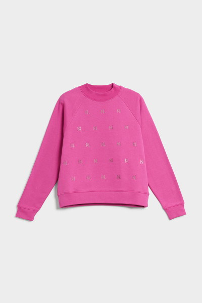 MIKINA KARL LAGERFELD MONOGRAM RHINESTONE SWEATSHIRT - Fotografie č. 1