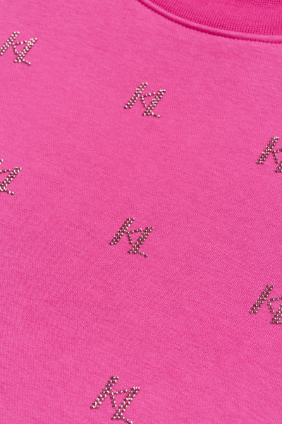 MIKINA KARL LAGERFELD MONOGRAM RHINESTONE SWEATSHIRT - Fotografie č. 2