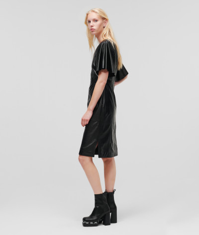 ŠATY KARL LAGERFELD LEATHER DRESS - Fotografia č. 2