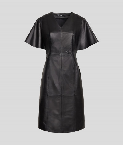 ŠATY KARL LAGERFELD LEATHER DRESS - Fotografia č. 8