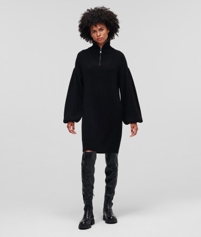 PULÓVER KARL LAGERFELD LONG KNIT TUNIC W/LOGO - Kép 1