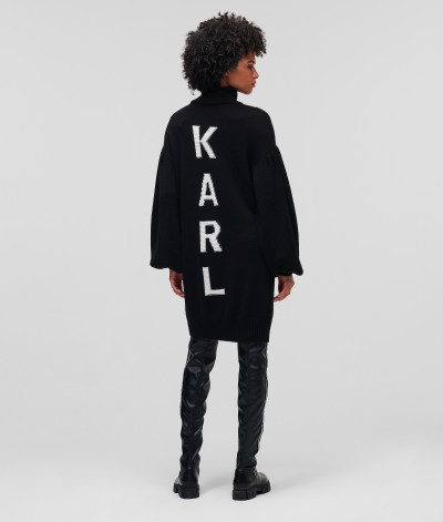 PULÓVER KARL LAGERFELD LONG KNIT TUNIC W/LOGO - Kép 3