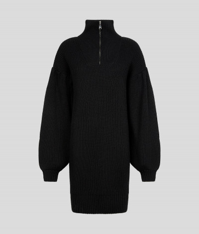 PULÓVER KARL LAGERFELD LONG KNIT TUNIC W/LOGO - Kép 8