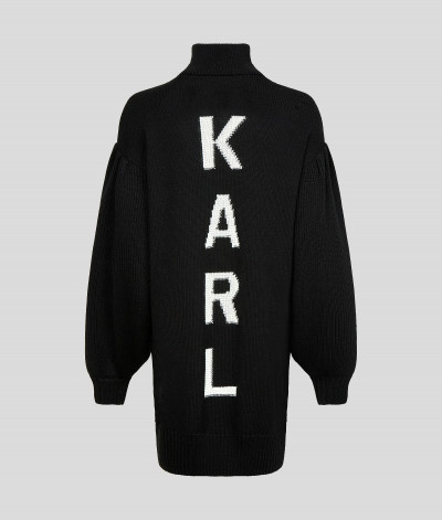 PULÓVER KARL LAGERFELD LONG KNIT TUNIC W/LOGO - Kép 9