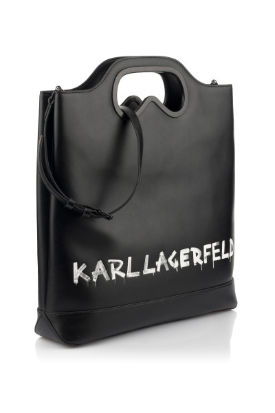 KABELKA KARL LAGERFELD KARL ARCHIVE LEATHER TOTE - Fotografie č. 1