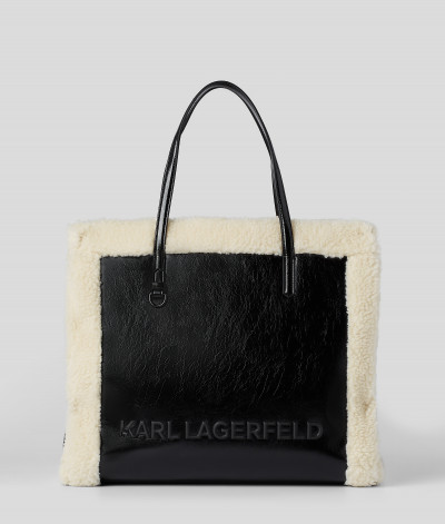 KABELKA KARL LAGERFELD K/SKUARE LG TOTE SHEARLING - Fotografia č. 2