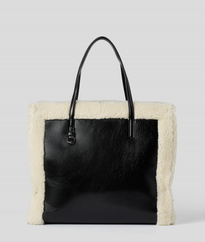 KABELKA KARL LAGERFELD K/SKUARE LG TOTE SHEARLING - Fotografia č. 3