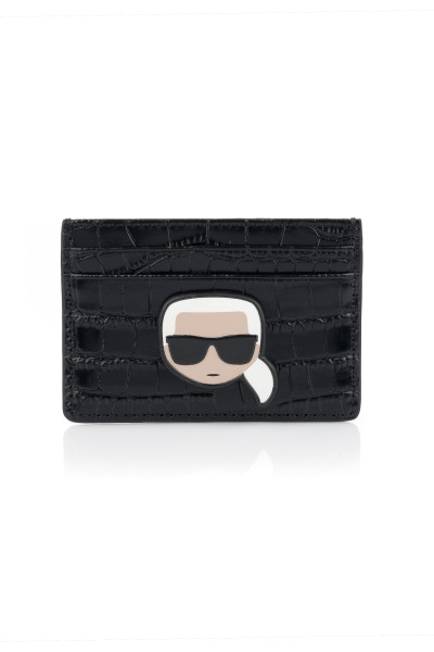 POUZDRO NA PLATEBNÍ KARTY KARL LAGERFELD K/IKONIK CROC CLASSIC CH - Fotografie č. 1