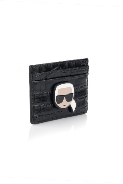 POUZDRO NA PLATEBNÍ KARTY KARL LAGERFELD K/IKONIK CROC CLASSIC CH - Fotografie č. 3
