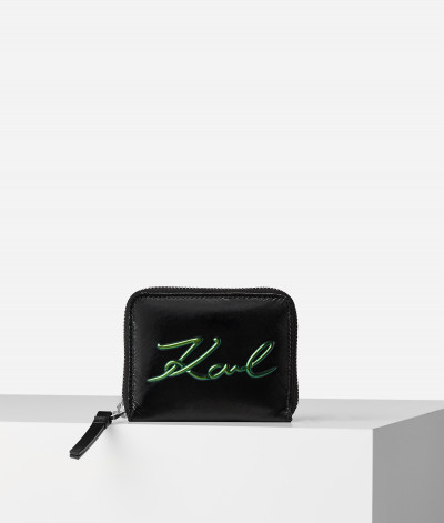 PENĚŽENKA KARL LAGERFELD K/SIGNATURE SOFT SM  ZIP WT - Fotografie č. 1