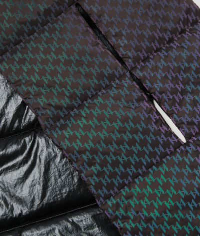 SÁL KARL LAGERFELD K/MONOGRAM REFL PUFFY SCARF - Kép 5