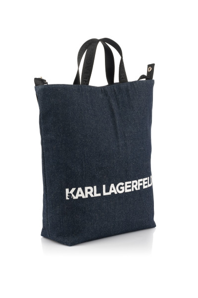 KABELKA KARL LAGERFELD K/LOGO DENIM CANVAS SHOPPER - Fotografia č. 1