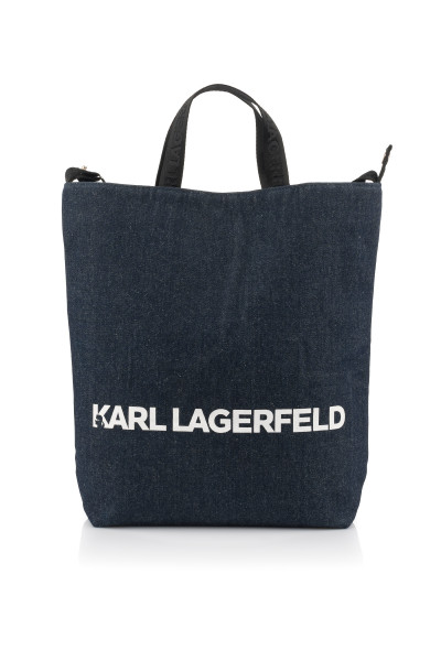 KABELKA KARL LAGERFELD K/LOGO DENIM CANVAS SHOPPER - Fotografia č. 2