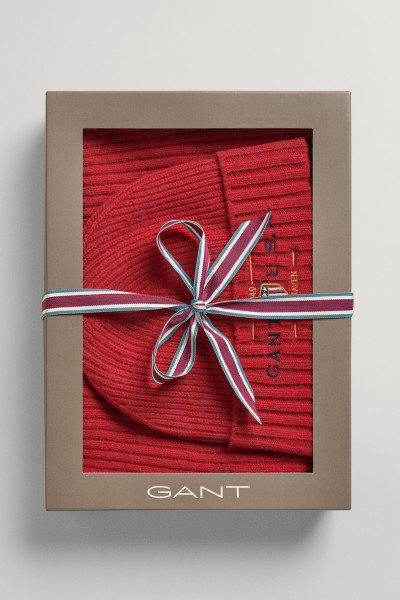SET ČAPICA A ŠÁL GANT D1. UNISEX. SCARF BEANIE GIFT BOX - Fotografia č. 1