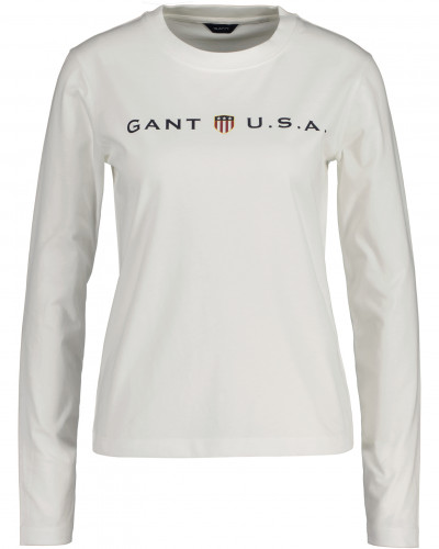 TRIČKO GANT D1. BANNER SHIELD LS T-SHIRT - Fotografia č. 1