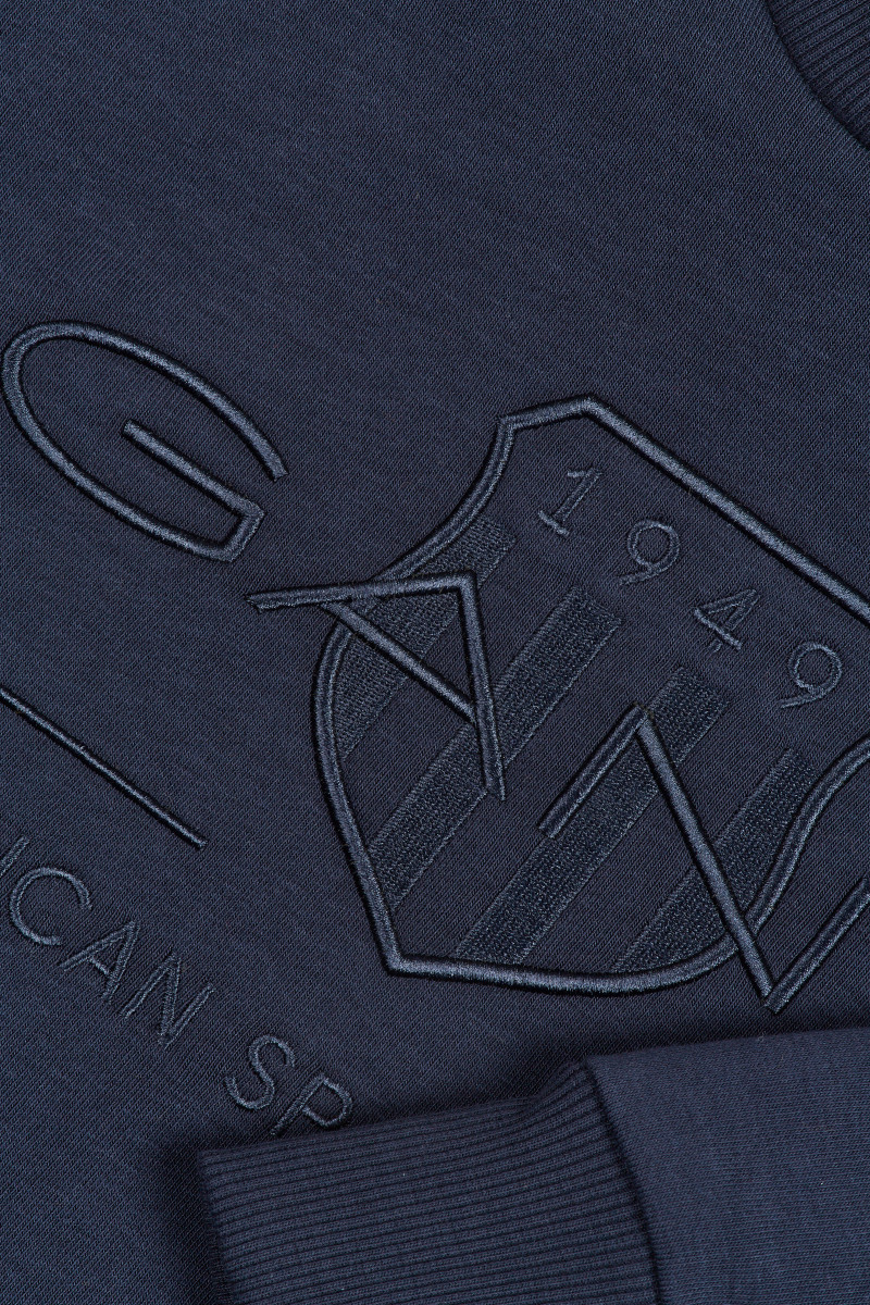 Archive Shield C Neck Sweat 433 Evening Blue
