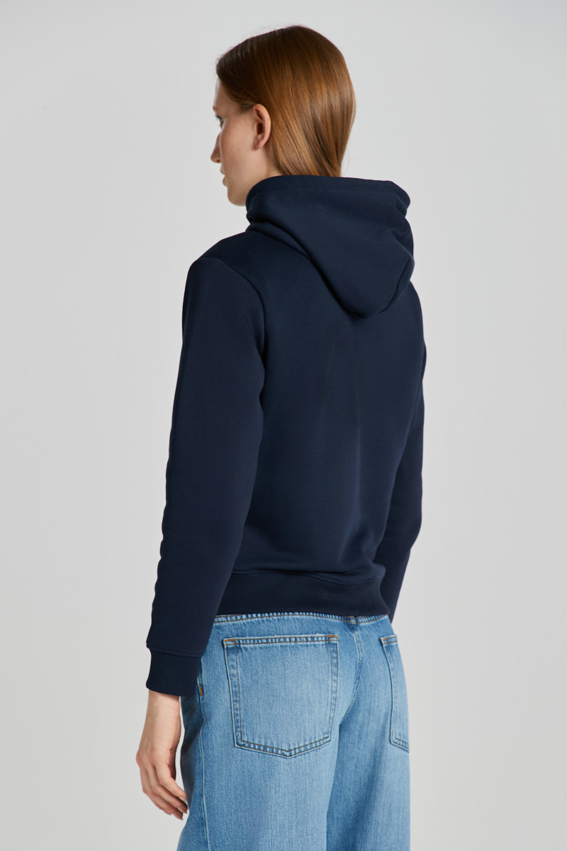 売れ筋商品|||ガント パーカー・スウェットシャツ レディース アウター SHIELD HOODIE - Sweatshirt - evening blue Archive Shield Hoodie - GANT