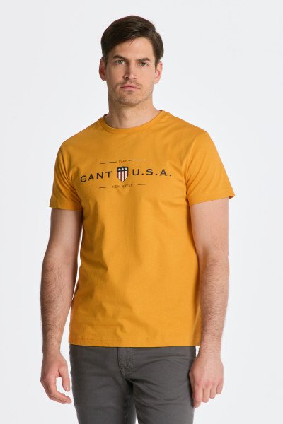 TRIČKO GANT D1. BANNER SHIELD SS T-SHIRT - Fotografie č. 1