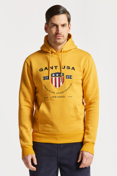 MELEGÍTŐ FELSŐ GANT D1. BANNER SHIELD HOODIE - Kép 1