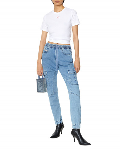 DŽÍNSY DIESEL D-URSY-NE SWEAT JEANS - Fotografia č. 1