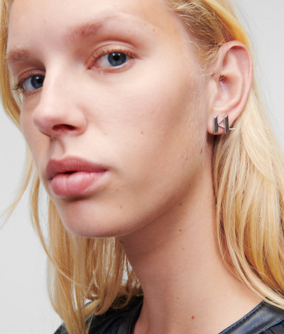 FÜLBEVALÓ KARL LAGERFELD K/MONOGRAM EARRINGS - Kép 2