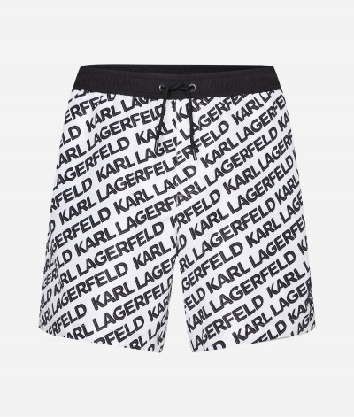 PLAVKY KARL LAGERFELD DIAGONAL AOP MED BOARDSHORTS - Fotografie č. 1