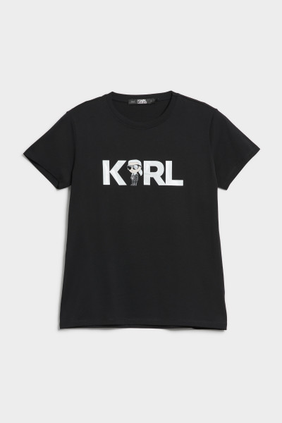TRIČKO KARL LAGERFELD IKONIK 2.0 KARL LOGO T-SHIRT - Fotografia č. 1