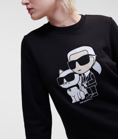 MELEGÍTŐ FELSŐ KARL LAGERFELD IKONIK 2.0 SWEATSHIRT - Kép 5
