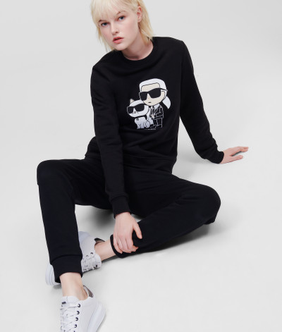 MELEGÍTŐ FELSŐ KARL LAGERFELD IKONIK 2.0 SWEATSHIRT - Kép 4