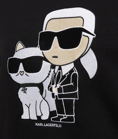 MELEGÍTŐ FELSŐ KARL LAGERFELD IKONIK 2.0 SWEATSHIRT - Kép 8
